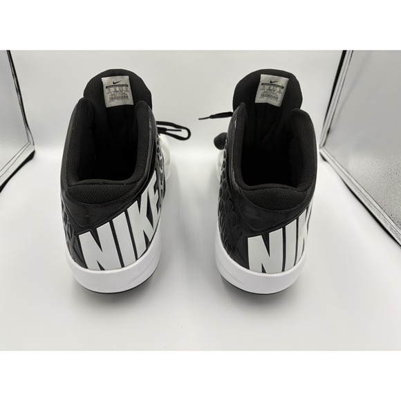 Size 17 Men's NIKE Black/White Football Cleats Shoes No Box - Picture 5 of 5
